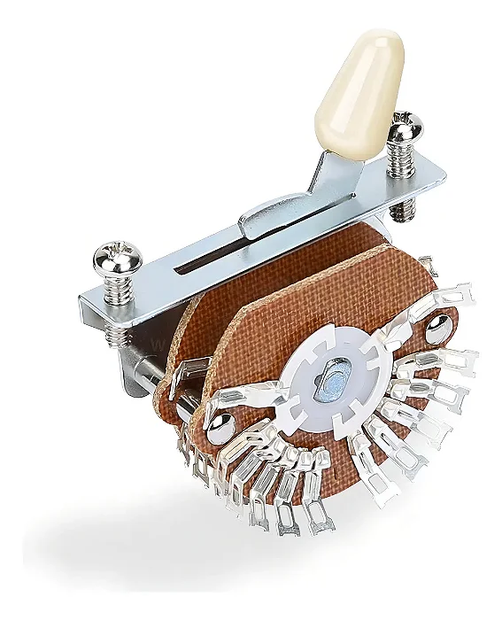 Chave Super Switch 5 posições UST10 toda mecânica Spirit - opção de knob Creme