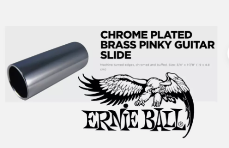 Slide Ernie Ball de Latão Cromado pequeno P4234