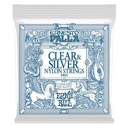 Encordoamento ERNIE BALL Violão Nylon - Ernesto Palla Nylon Transparente - 2403 (USA)