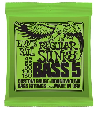 Encordoamento Ernie Ball Baixo 5 Cordas 0.45/130 cod. 2836 (Made in USA )
