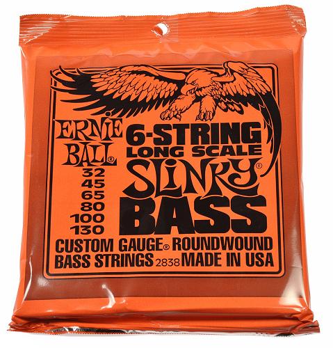 Encordoamento Ernie Ball Baixo 6 Cordas 0.32/130 cod. 2838 (Made in USA)
