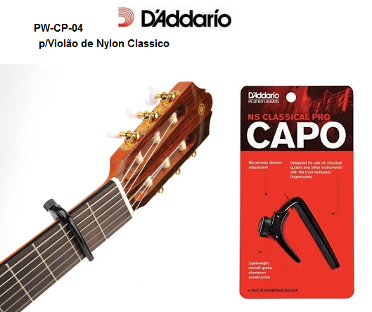 Capodastro Daddario NS VIOLÃO CLASS PW-CP-04