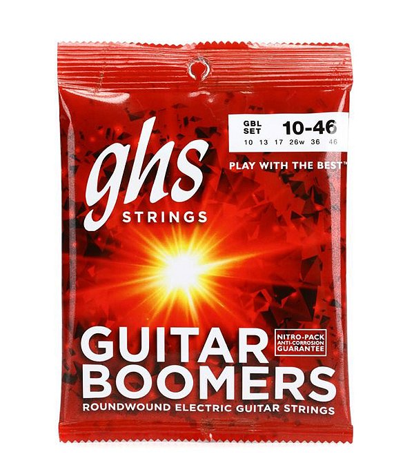 Encordoamento GHS GBL Boomers 0.10 Guitarra - Corda Extra