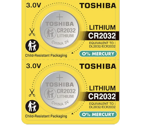 Bateria Toshiba CR2032 - Pastilha p/ afinadores