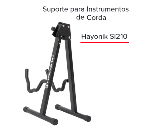Suporte para instrumento Hayonik SI210 cor: Preta
