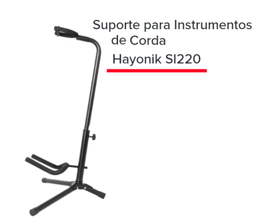 Suporte para instrumento Hayonik SI220 cor: Preta