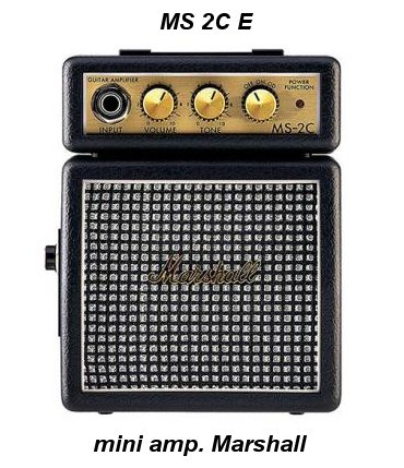 Mini Amp. MARSHALL Guitarra MS2C E Classic