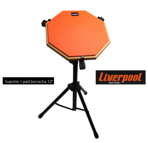 Suporte + PAD de Borracha praticável 12" Liverpool