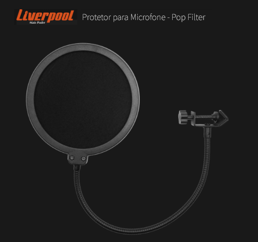 Anti-Puff LIVERPOOL para Microfone POP-FILTER