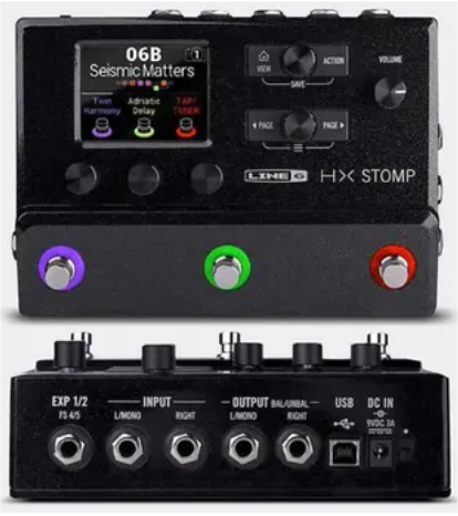 HXSTOMP LINE 6 - Pedaleira Modeladora de Amps , Caixas e Efeitos de alta resolução para Guitarra