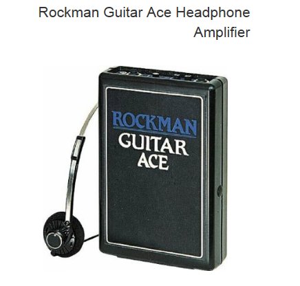 ROCKMAN Guitar ACE c/ fone de ouvido Dunlop