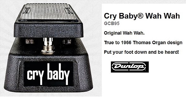 Pedal Dunlop Mini Crybaby MCB95