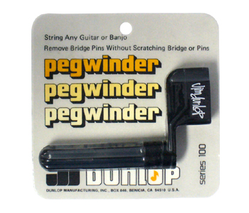 Enrolador de cordas DUNLOP PEGWINDER Preto