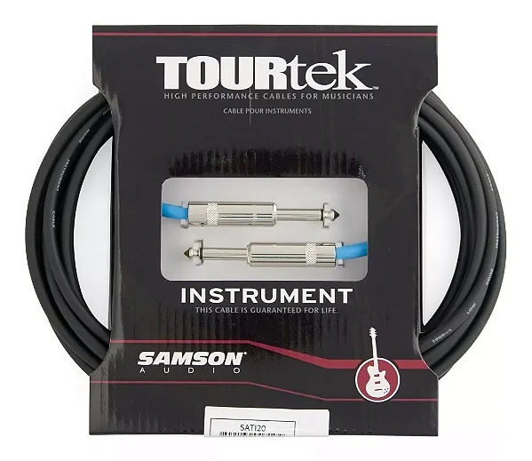 Cabo Instrumento SAMSON 3m c/ um dos plugs em L - TOURTECK