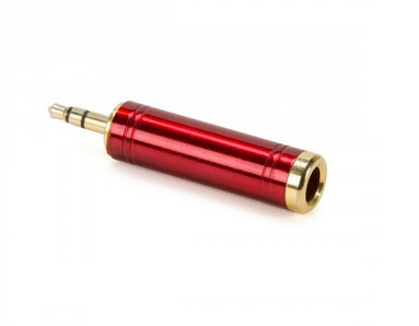 Adaptador P10ST/P2ST todo em metal vermelho SANTO ANGELO