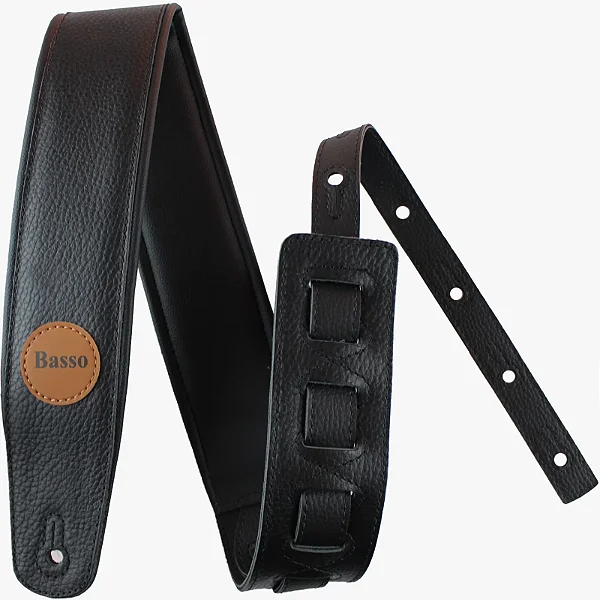 Correia Basso Couro Clássica CLA10 Preta