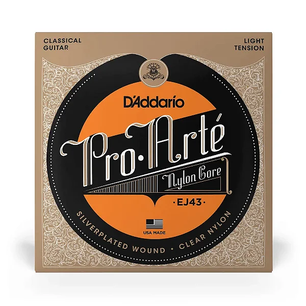 Encordoamento DADDARIO Violão Nylon Profissional PRO ARTE NYLON CORE EJ43(Light Tension)