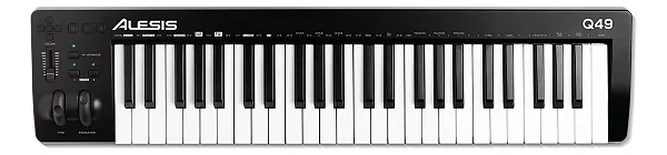 Q49 MKII - Teclado Alesis controlador MIDI-USB 49 teclas sensitivas