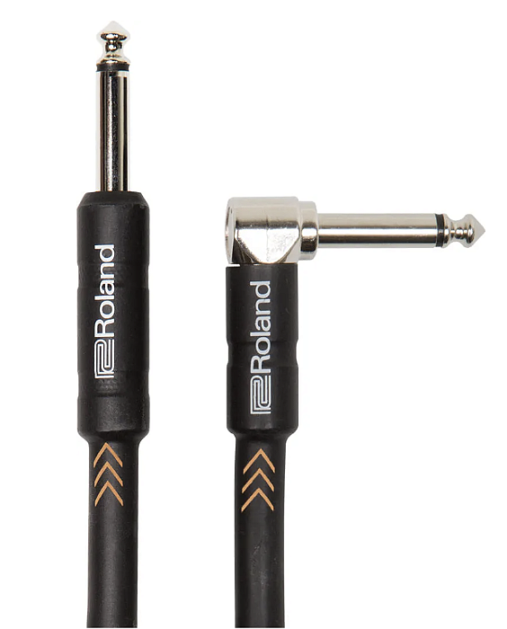 Cabo Roland Instrumento RIC-B20A c/ 1 dos plugs em L  - 6 metros