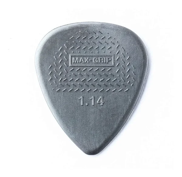 Palheta Dunlop MAX-GRIP NYLON 1,14 cor cinza (unidade)