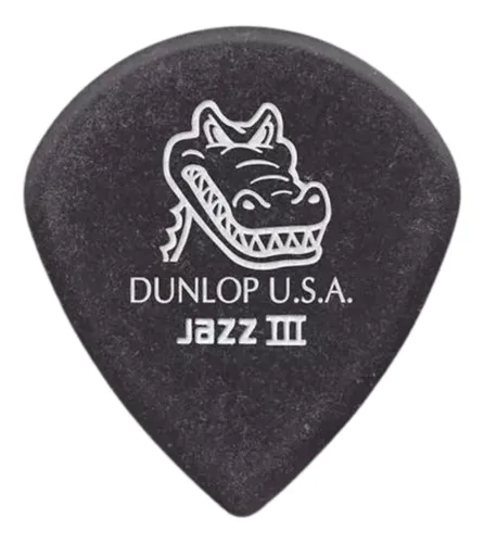 Palheta DUNLOP JAZZ III GATOR GRIP 1.4mm (unidade)