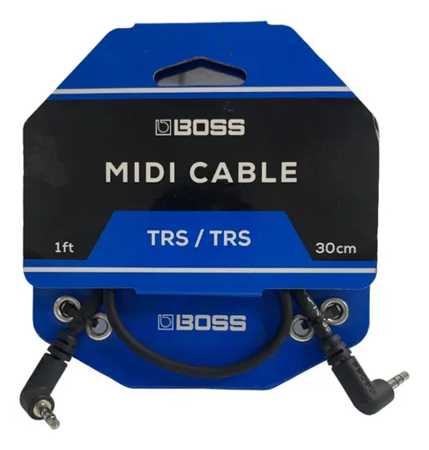 Cabo Boss Midi Cable 1ft/30cm TRS/TRS - BCC-1-3535 - Interligar pedais