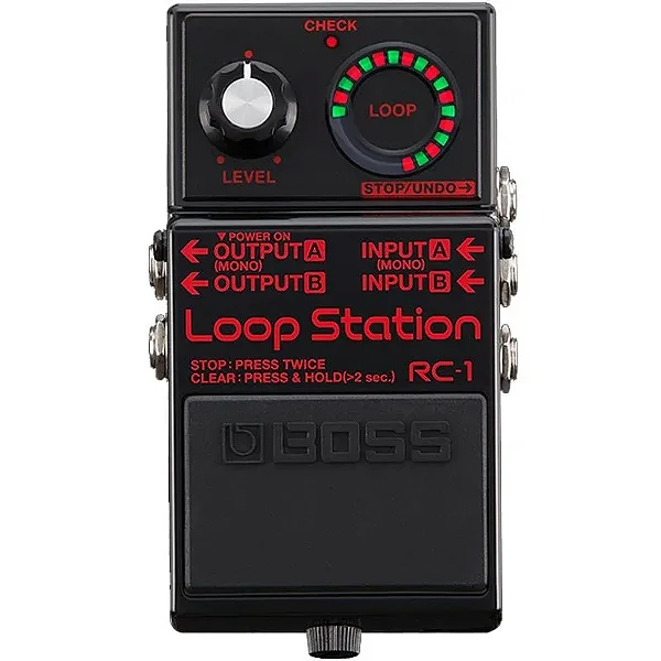 Pedal Boss RC-1-BK Loop Station Preto Edição Limitada