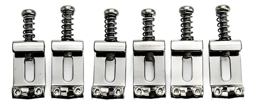 Saddles Gotoh p/ Tremulo S-101 Jogo com 6 peças , acabamento Nickel p/pontes tipo GE101