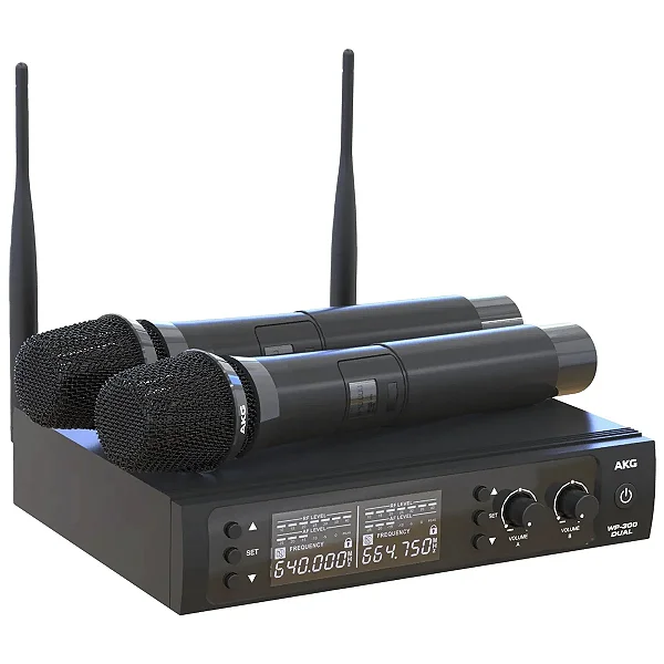 Microfone SEM FIO AKG WP300 - DUAL - DUPLO C/2 MICROFONES
