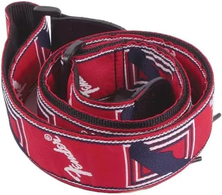 CORREIA FENDER MONOGRAMMED RED/WHITE/BLUE (VERMELHA)