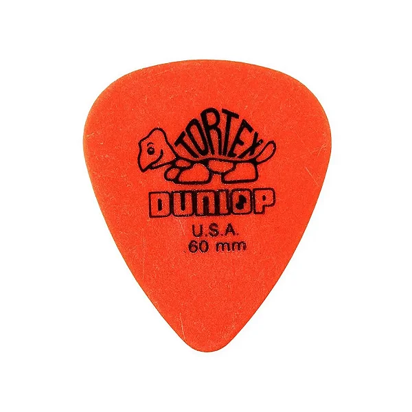 Palheta TORTEX DUNLOP 0.60 Laranja ( unidade )