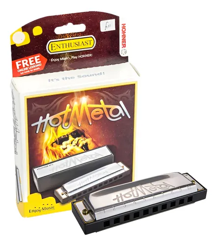 Harmônica HOHNER DIATÔNICA EM DO (C) HOT METAL