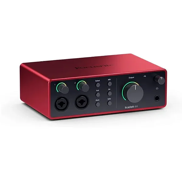 INTERFACE DE AUDIO/MIDI FOCUSRITE SCARLETT 4I4 4TH GERAÇÃO