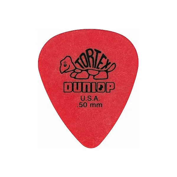 Palheta TORTEX DUNLOP 0.50 Vermelha ( unidade )
