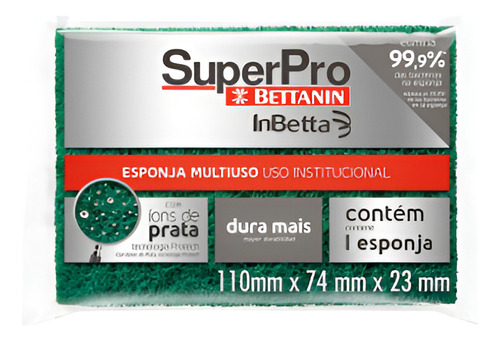 ESPONJA DUPLA MULTIUSO PLUS - SUPERPRO