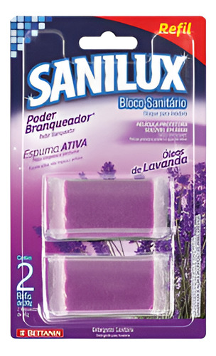 DETERGENTE REFIL BLOCO SANITÁRIO ÓLEOS DE LAVANDA 1X24