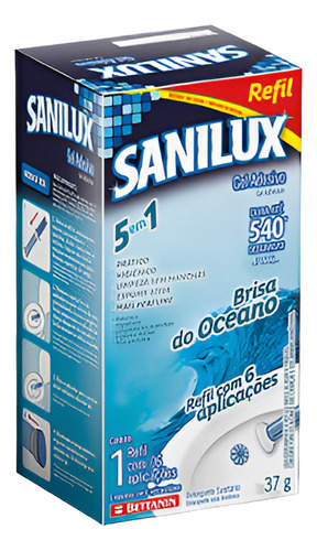 DETERGENTE SANITÁRIO REFIL GEL ADESIVO BRISA DO OCEANO 37G