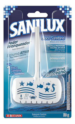DETERGENTE SANITÁRIO BLOCO P/ CAIXA ACOPLADA - SANILUX PREMIUM