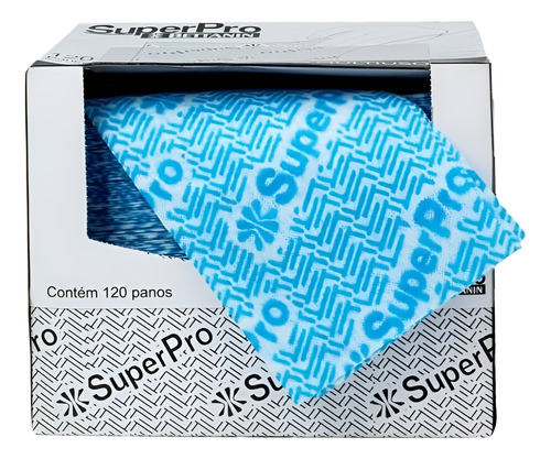 PANO DE LIMPEZA TECIDO MULTIUSO AZUL 35G - SUPERPRO
