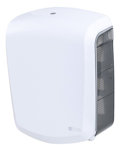DISPENSER PARA PAPEL TOALHA INTERFOLHA BRANCO/PRETO - ELISA