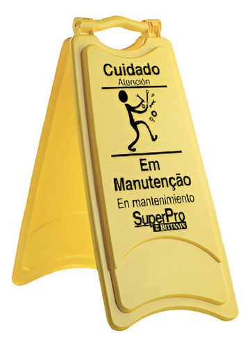 PLACA SINALIZADORA CAVALETE - INFORMATIVO DE MANUTENÇÃO