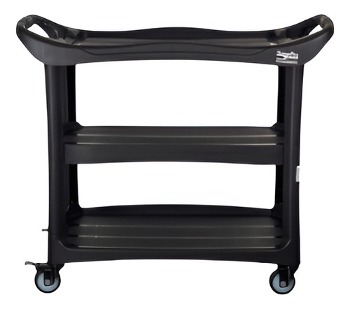 CARRO BANDEJA TRIPLEX PRETO 40KG PARA HOTEL E RESTAURANTE