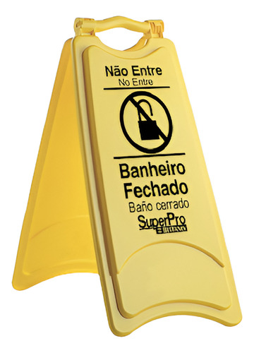 PLACA SINALIZADORA CAVALETE - BANHEIRO FECHADO