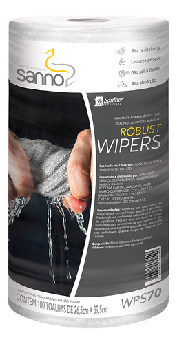 WIPER SANNO ROBUST 70 GRAMAS (CX. C/ 8 UNIDADES)