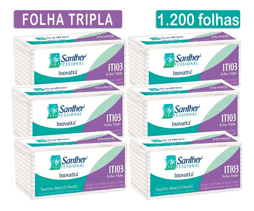 PAPEL INOVATTA INTERFOLHA FOLHA TRIPLA SUPER MACIA COM 1200FL