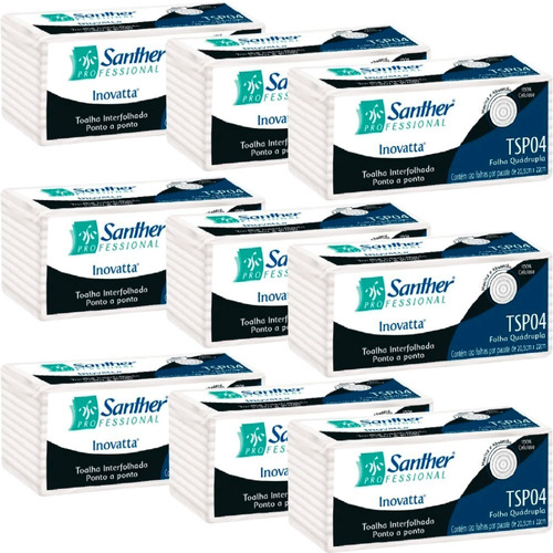 PAPEL INTERFOLHADO FOLHA QUADRUPLA ALTO PADRAO - SANTHER