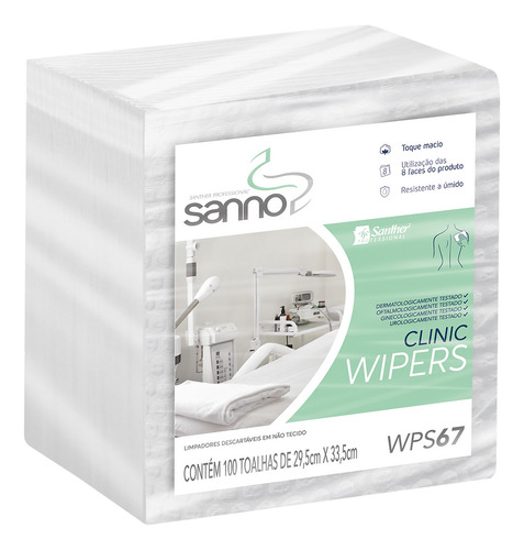 WIPPERS PARA BANHO DE LEITO 29,5X 3,5CM C/100 TOALHAS