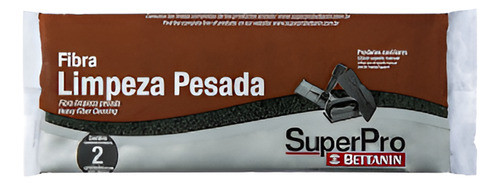 KIT  2 UNIDADES  ESPONJAS DE FIBRA PARA LIMPEZA PESADA - SUPERPRO