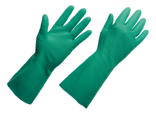 LUVA NITRÍLICA SUPERPRO VERDE COM FORRO, TAMANHO M  01 PAR