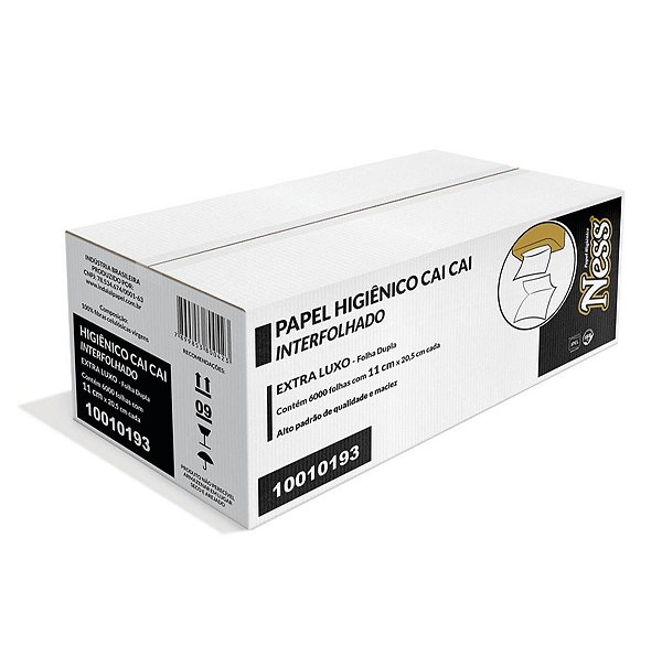 PAPEL HIGIÊNICO INTERFOLHADO - 6.000 FLS NESS
